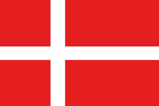 An illustration of the flag of Denmark