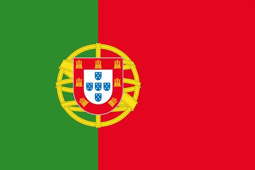 An illustration of the flag of Portugal