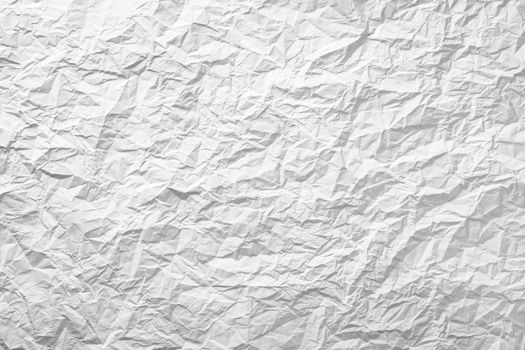 Crumpled paper texture for background. Top view