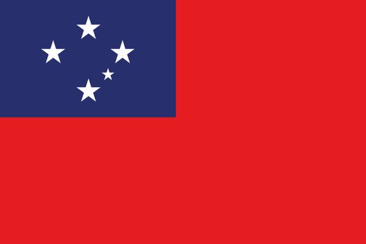 An illustration of the flag of Western Samoa