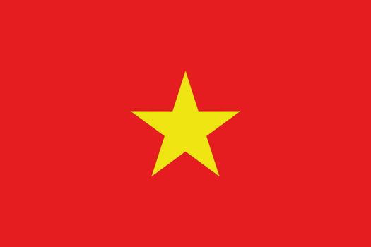 An illustration of the flag of Vietnam