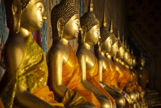 Buddha statue in a Buddhist temple