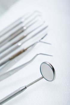 close up dental instruments .shallow DOF