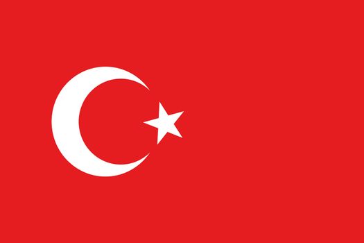 An illustration of the flag of Turkey