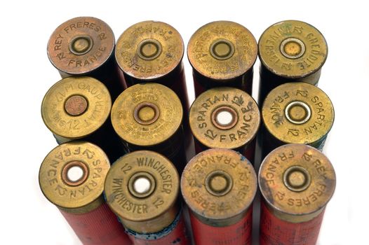 shotgun and its cartridges. Still life representing hunting.