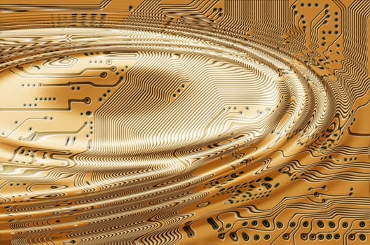 Image of the printed circuit - motherboard - technology abstract