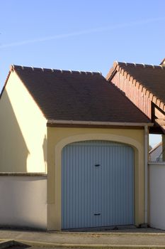 New real estate in France in the Paris region. Houses in an allotment which has just been finished.