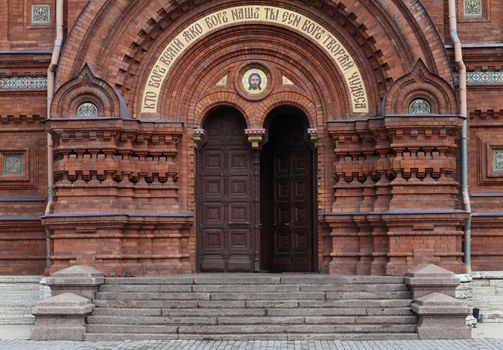 of Theophany church on Gutuevsky Island in St. Petersburg