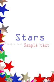 Colored stars background for your text on photo, and other.