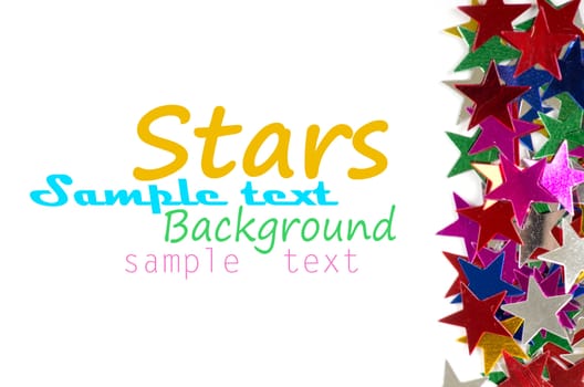 Colored stars background for your text on photo, and other.