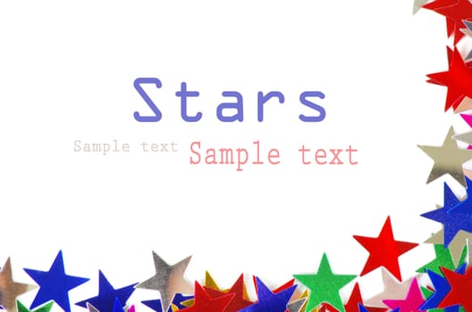 Colored stars background for your text on photo, and other.