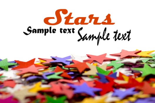 Colored stars background for your text on photo, and other.