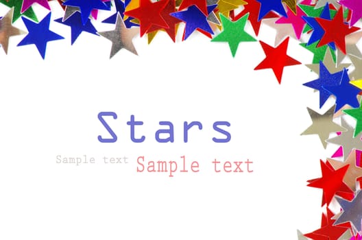 Colored stars background for your text on photo, and other.