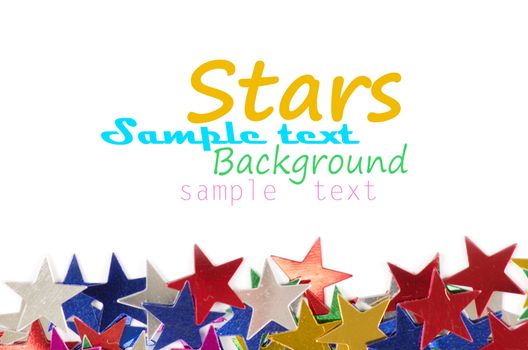 Colored stars background for your text on photo, and other.