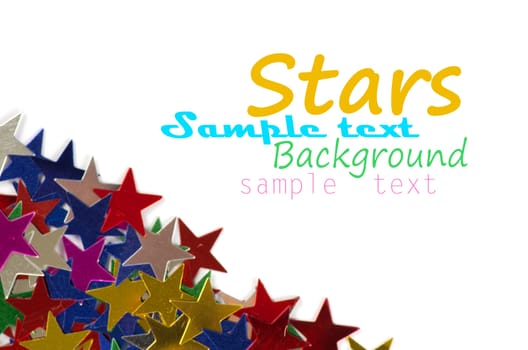 Colored stars background for your text on photo, and other.