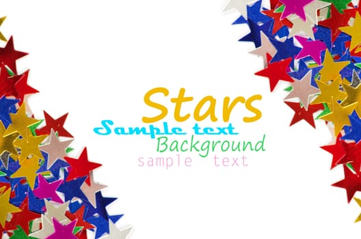 Colored stars background for your text on photo, and other.
