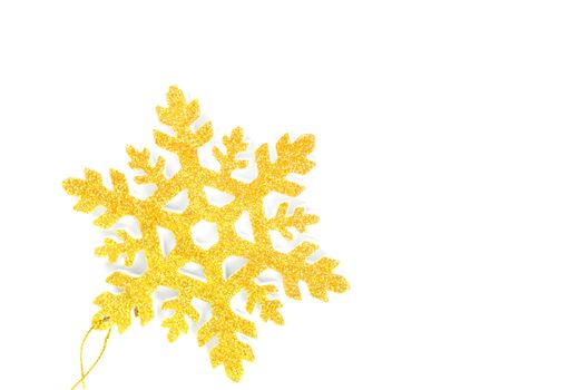 Christmas tree decoration star isolated on white background