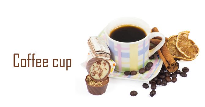 Coffee on white