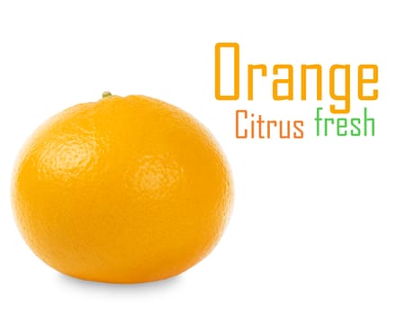 Orange isolated on white background