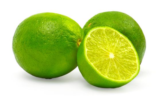 lime isolated on white background