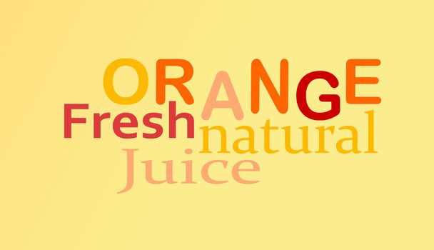 Fruit label or stamp - orange