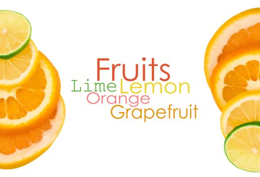 Vitamin C Overload, Stacks of sliced fruit