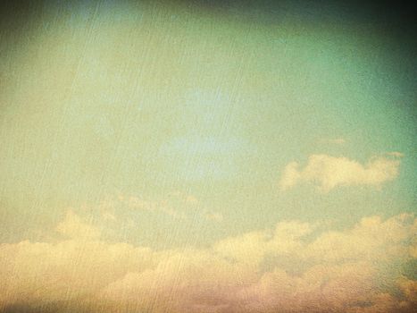 retro image of cloudy sky
