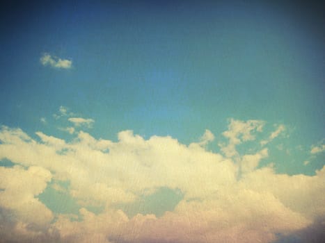 retro image of cloudy sky
