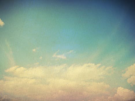 retro image of cloudy sky