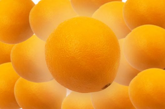 orange background many oranges