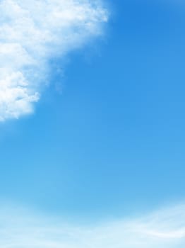 blue sky is covered by white clouds