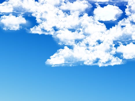 blue sky background with tiny clouds