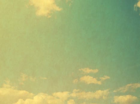 retro image of cloudy sky