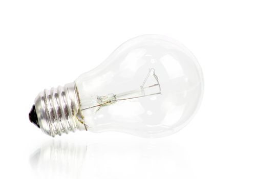 Light bulb isolated on white