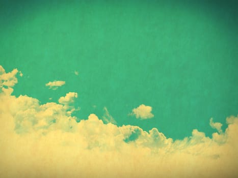 retro image of cloudy sky