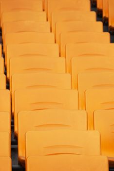 Chairs in the sports stadium