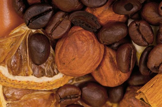 coffee beans and nuts
