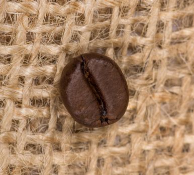 Coffee bean on sack(burlap)