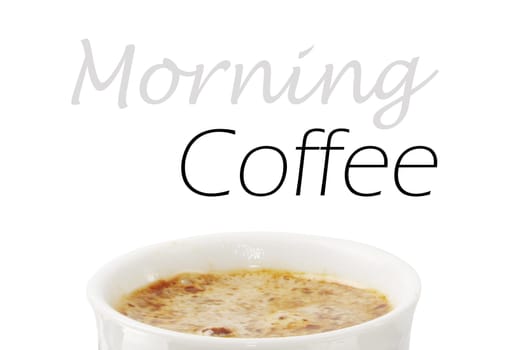 Coffee collection - Espresso Cup. Isolated on white background