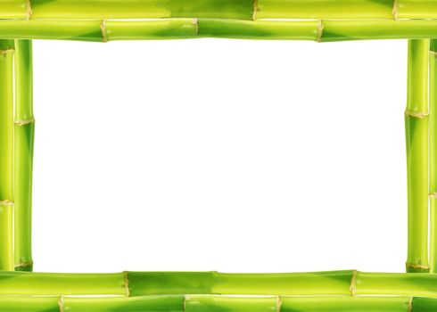 Bamboo frame made of stems