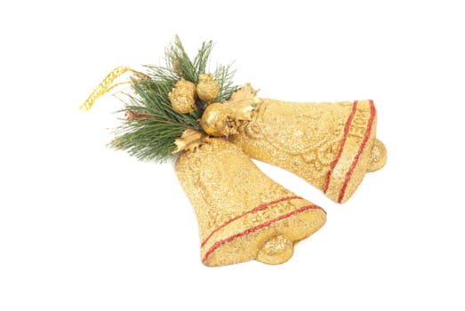 Christmas bell isolated on white
