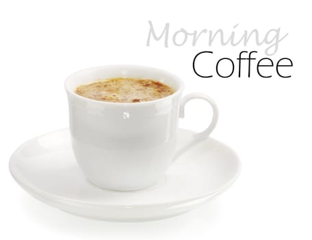 Coffee collection - Espresso Cup. Isolated on white background