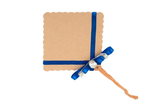 Greeting card isolated on the white background