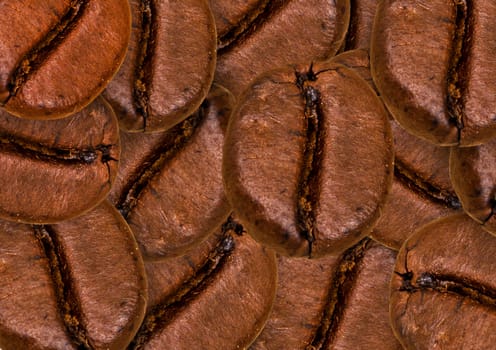 Coffee beans background