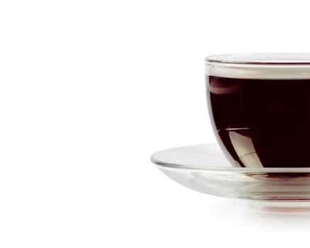Espresso on white background