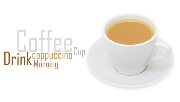 Coffee espresso isolated on white + Clipping Path