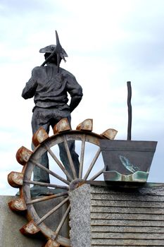 Monument with the Australian gold diggers