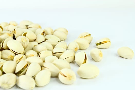 large group of shelled pistachio.