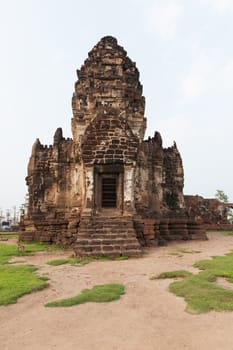 Wat Phra Prang Sam Yot temple in Lopburi, Thailand