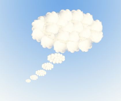Speech bubble clouds